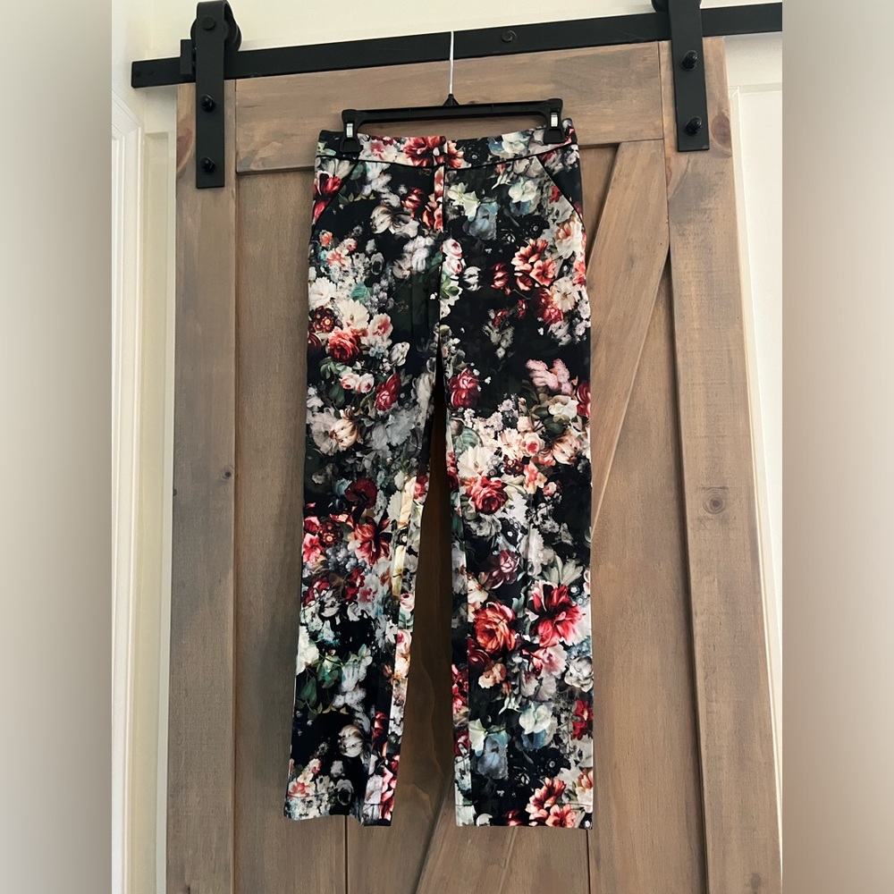 TOPSHOP Floral Trouser Pant